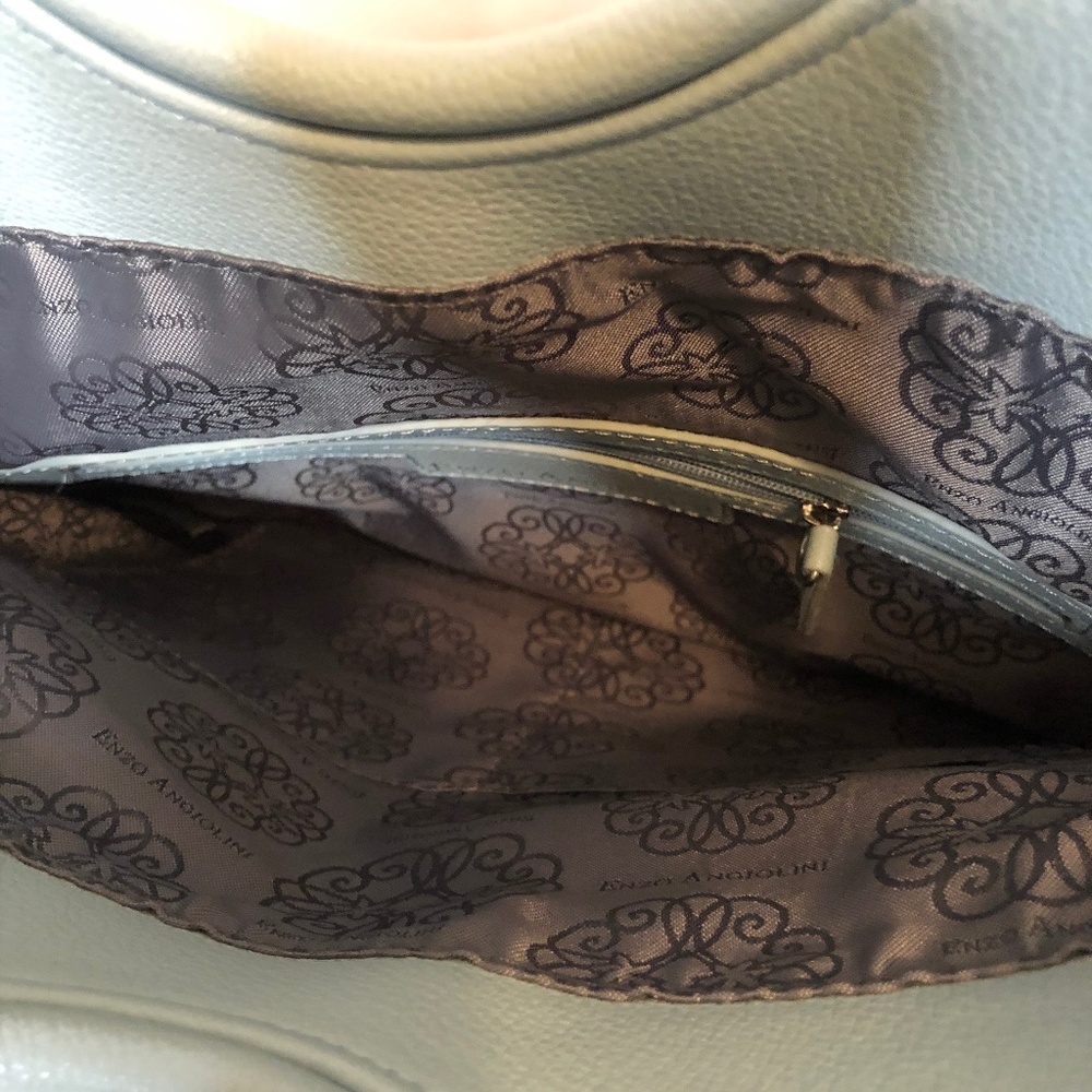 Enzo Angiolini Powder Blue Bangle Crossbody Handbag - Picture 8 of 10